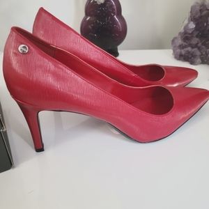 Calvin Klein red pumps.Size 11